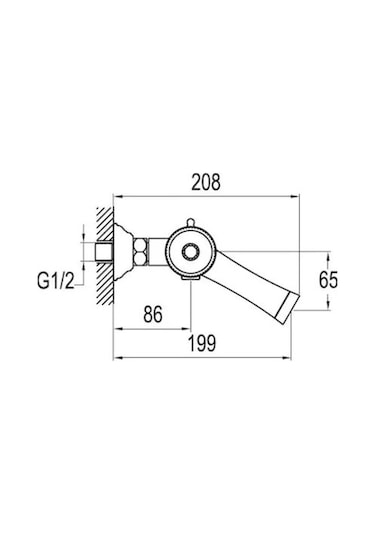 Kale Brilla Termostatik Banyo Bataryası Altın - Siyah
