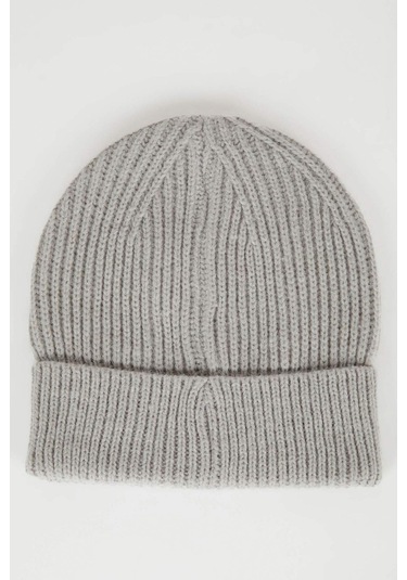 DeFacto Kadın Şehir Temalı Dokuma Etiketli Bere C6950AX24WNGR150