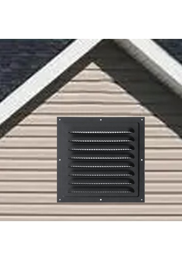 Suntek Metal Havalandırma Kapağı Yoğun Izgara 25cmx25cm-siyah