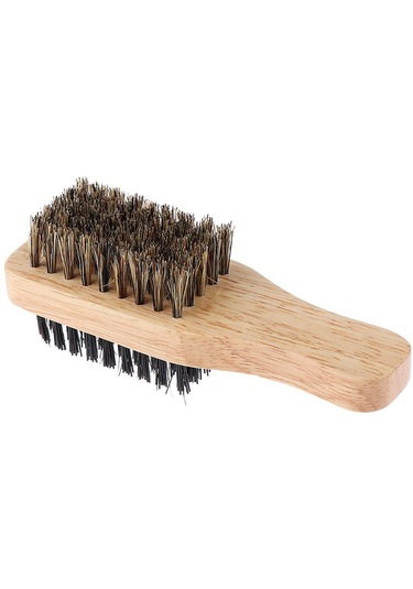 Suntek 2 Taraflı Erkekler Naylon Kıl Sakal Bıyık Fırçası C