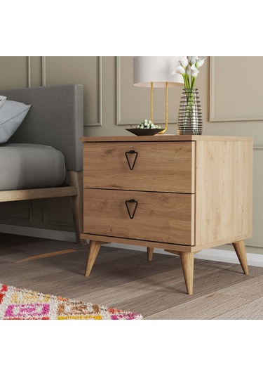 3632 Versace 52x55 2 Çekmeceli Ayaklı Komodin Sepet