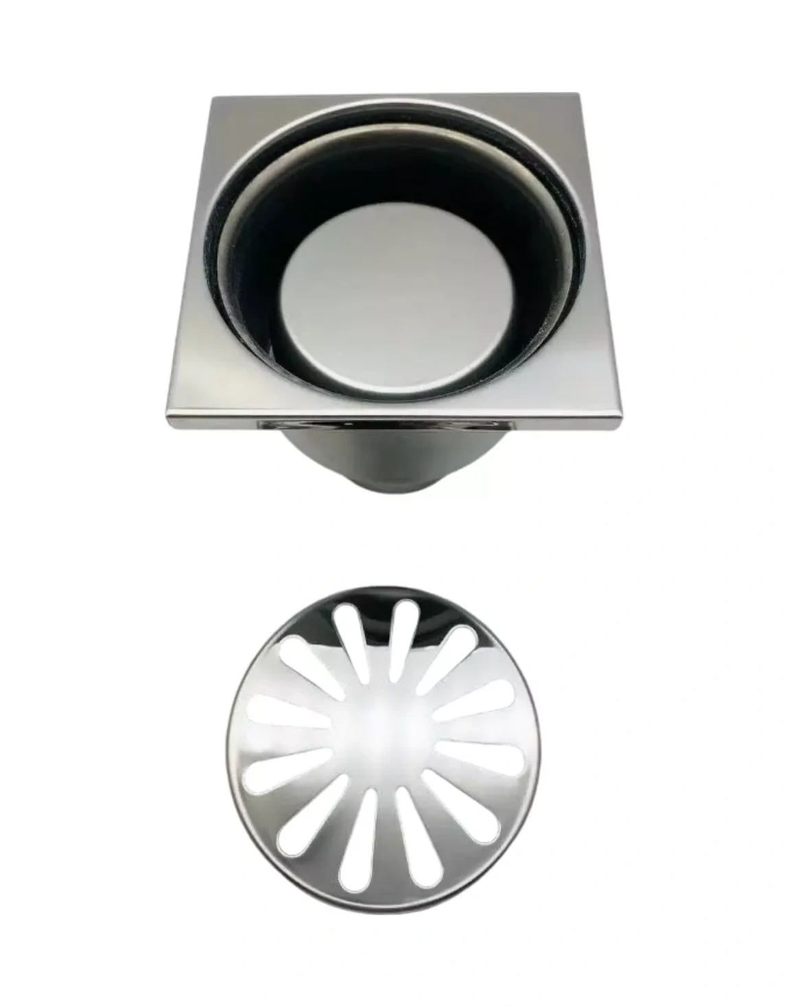 Tım Duş İçin 100x100 Mm Dikey Çıkışlı Gider 219956942 Krom