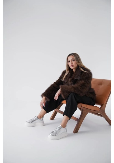 Trendella Gümüş Kadın Sneaker Tr01ms05b Beyaz