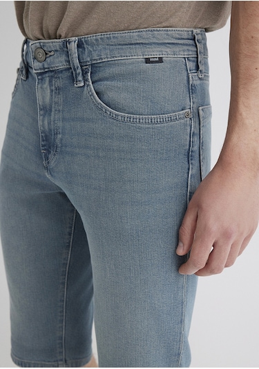 Mavi - Nicholas Mavi Premium Vintage Puslu Indigo Jean Şort 0416089816 Koyu Mavi