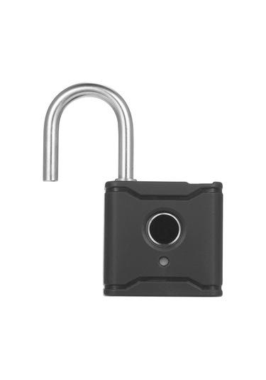 Hallow T1004d Akıllı Bt Parmak İzi Asma Kilit Şarj Edilebilir Siyah