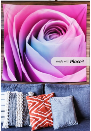 Rose Duvar Halısı/örtüsü %100 Mikrofiber Leke Tutmaz Kırışmaz