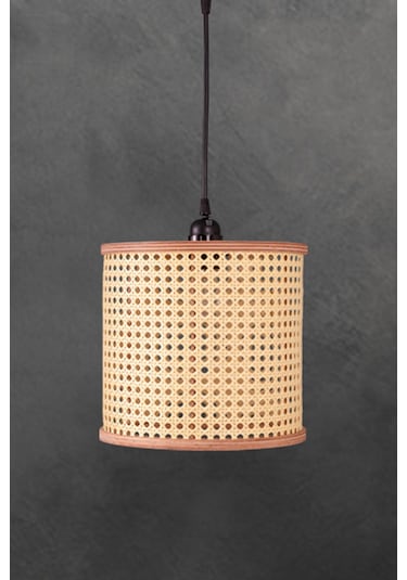 İstanbul Serisi Riva Hazeran Ahşap Avize Sarkıt 22cm Ahşap