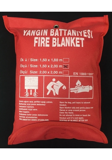 Robotix Çantalı Yangın Battaniyesi 150 x 200