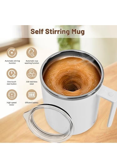 Manyetik Kendiliğinden Karışan Kupa 316ss, Kahve, Süt Karıştırma, Mükemmel Ofis Dış Mekan B Diğer