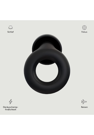 Loop Experience - Gürültü Önleyici Kulak Tıkacı 18 Db - Kulak İçi İşitme Koruması - Siyah
