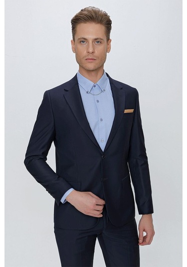 Efor Slim Fit Klasik Mono Yaka Klasik Lacivert Takım Elbise Tk 2021 Lacivert