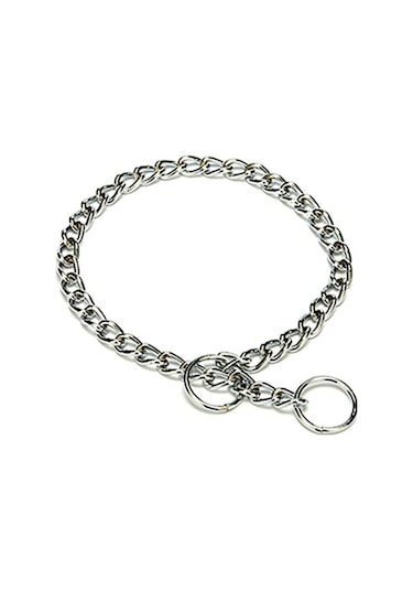 Doggie Chrome Plated Zincir Tasma 3 x 50-50 CM Gri