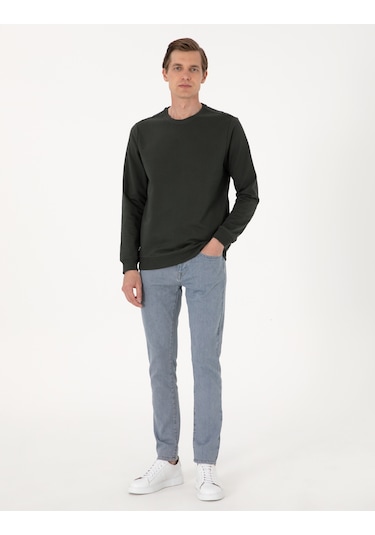 Pierre Cardin Erkek Koyu Yeşil Sweatshirt 50314054-vr079 Koyu Yeşil
