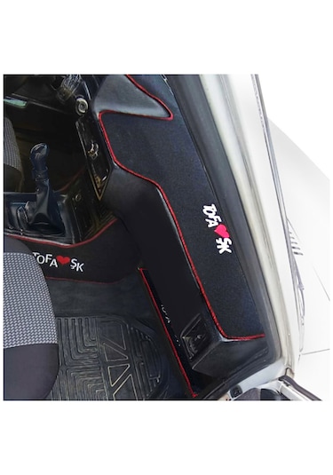 Tofaş Düşük Alçak Torpido Koruma Halısı & Vites Konsol Yan Halısı & Torpido Alt Sehpa Örtüsü Siyah