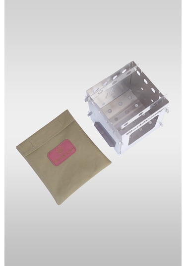 Kamp Portatif Krom Ateş Kutusu