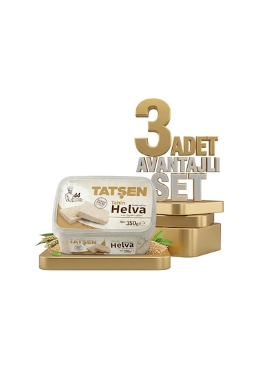 Tatşen Helva Sade 3x350 Gr