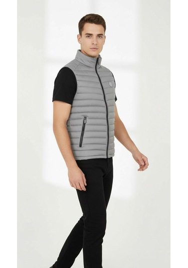 Plus Scorpion Erkek Şişme Mevsimlik Yelek Hafif, Fermuarlı, Şık Ve Rahat S-xxl Antrasit