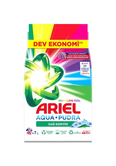 Ariel Aqua Pudra Dağ Esinti Toz Çamaşır Deterjanı  7 KG