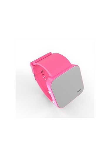 Cool Watch Saat - Pembe Led Kasa - Pembe Kayış Unisex