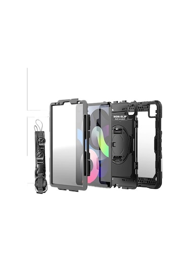Apple Uyumlu iPad Air 1 9.7" Kılıf Renkli Strap Zırh Case A1474 A1475 A1
