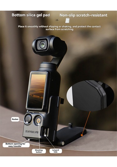 Xindoker Sunnylife Manyetik Tutucu Osmo Pocket3 İçin Açı Ayarlanabilir Çok Amaçlı Masaüstü Tutucu Dayanıklı Manyetik Tutuş Ve Kayma Engeli