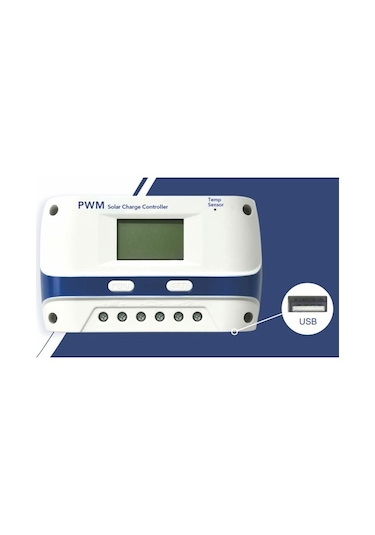 Uretech 30 A Amper 12/24V 30 AH Usb Çıkışlı  Şarj Kontrol Cihazı