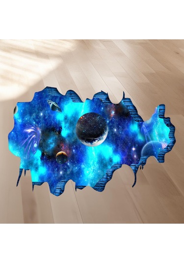 Suntek Zemin Tavan Ev Için 3d Galaxy Duvar Çıkartmaları Pvc