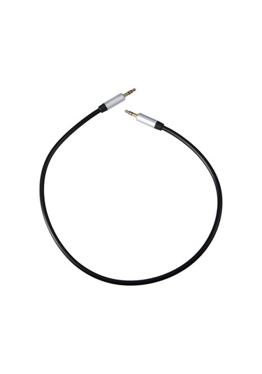 Monyee 0.5m Siyah 3.5mm Altın Kaplama Ses Kablosu - Araç Aux, Bilgisayar, Telefon Ve Hoparlör İçin Enameli Bakır Telleden Pvc Kablo