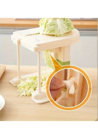 Motion003 1 Adet Manuel Lahana Kesici Lahana Marul Havuç İçin Abs Plastik Paslanmaz Çelik Bıçak Sebze Dilimleyici 1 Parça