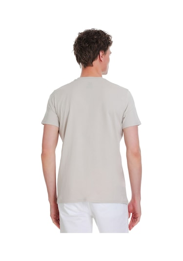 Taş Regular Fit 100% Pamuk Bisiklet Yaka Tişört 1996542 Taş-01