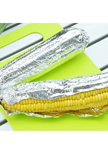 Pazly Barbekü Aksesuarları 8 Parçalı Set Çok Renkli Şiş, Klips, Bambu, Folyo, Eldiven Çok Renkli