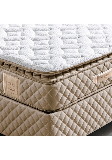 Setaymobilya Ortopedik Yatak, Stella Bej Pedli Ortopedik Yaylı Yatak