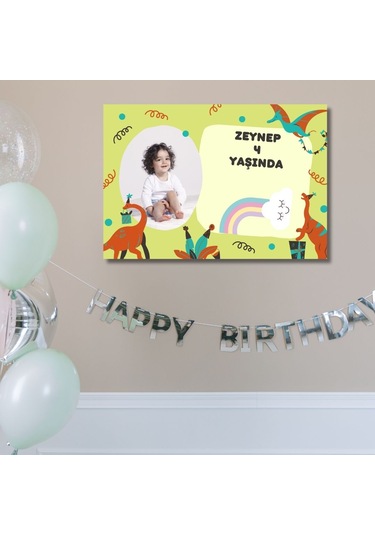 Çocuklara Özel Resimli Doğum Günü Duvar Posteri 3655