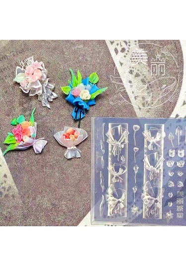 1 Adet Manolya Çiçek Yılan Gül Çiçek 3d Akrilik Tırnak Kalıp Nail Art Süslemeleri Silikon Damgalama Plakaları Tırnak Aksesuarları Wheat