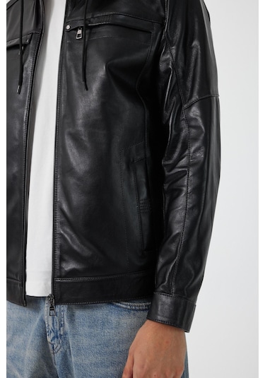 Demar Siyah Deri Mont 001