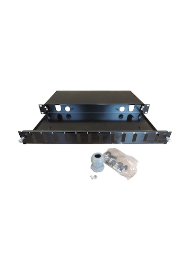 12 Port 1u 19" Fiber Optik Patch Panel