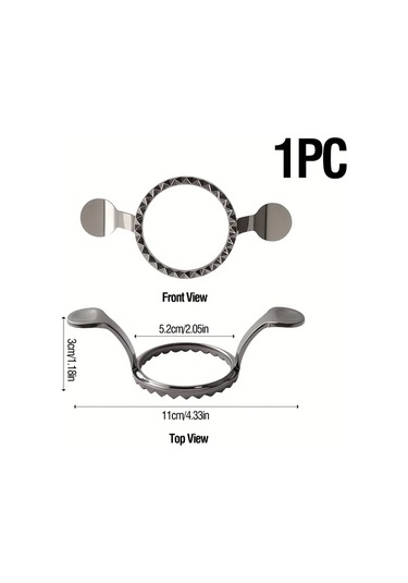 Honeybeeshop 1 Adet Gümüş Çörek Oturuş Kalıbı, Çinko Alaşım Yuvarlak Mantı Ve Dantel Kenar Makinesi