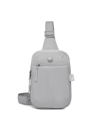 Smart Bags Mikro Poly Kumaş Kadın Bodybag Postacı Çantası 3337 Gri