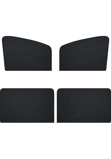 Manyetik Araç Güneşlik Perdesi - 4 Parça Set, Uv Koruma Ve Gizlilik Sağlayan Kolay Kurulumlu Araç İçi Güneşlikler