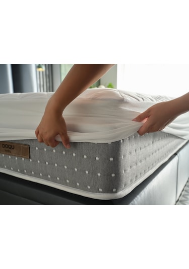Doqu Home Comfyline Façalı Alez 180x200cm Beyaz