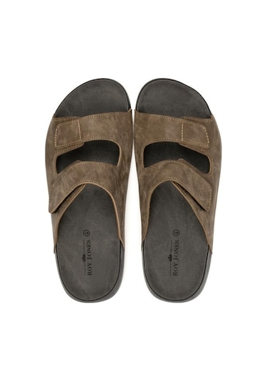 Roy Jones Madrid 4 Mevsim Anatomik Taban Cırtlı Ayarlanabilir Erkek Terlik 5001--vizon Vizon