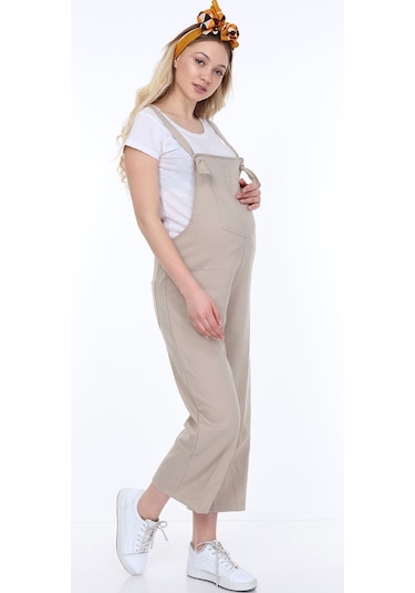 Luvmabelly Myra6101 - Bej Hamile Salopet-bej