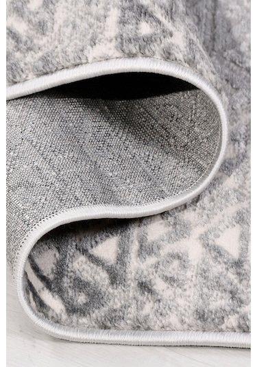 Notteo Modern Halı Yumuşak Dokulu, Dokuma Tabanlı, 7 Mm İnce Form, Dayanıklı Gri 1