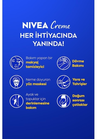 Nivea Creme Nemlendirici Bakım Kremi Teneke 250 ML