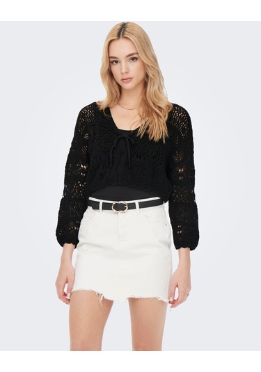 Only Kadın Triko Crop Hırka - 15257604 001