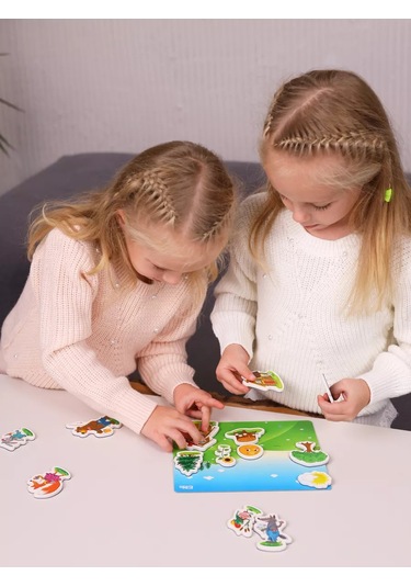 El Bascokids Eğitici Mıknatıslı Oyuncaklar + Hikaye Panosu Buzdolabına 176154312
