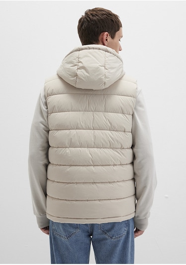 Mavi - Kapüşonlu Bej Şişme Yelek 0110604-70144 Bej