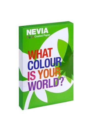 Nevia Parlak Kuşe Kağıt A-4 250 Gr. 125'li