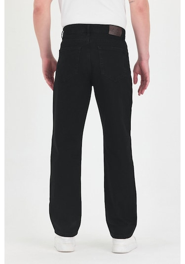 Polo State Erkek Baggy Fit Kot Pantolon Siyah Siyah