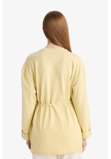 Defacto Loose Fit Bisiklet Yaka Uzun Kollu Tunik F4850ax25aubg761 Bej